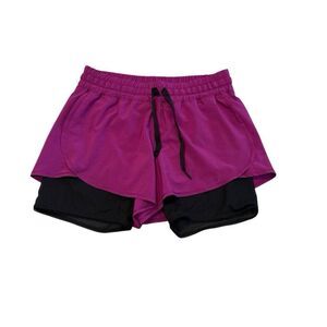 Lululemon Hot To Street Short  Size 8 Regal Plum/Black